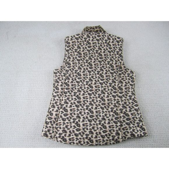 Entro Vest Jacket Womens‎ Small Cheetah Print Zip Up Outdoor Polyester Boutique - Picture 6 of 9